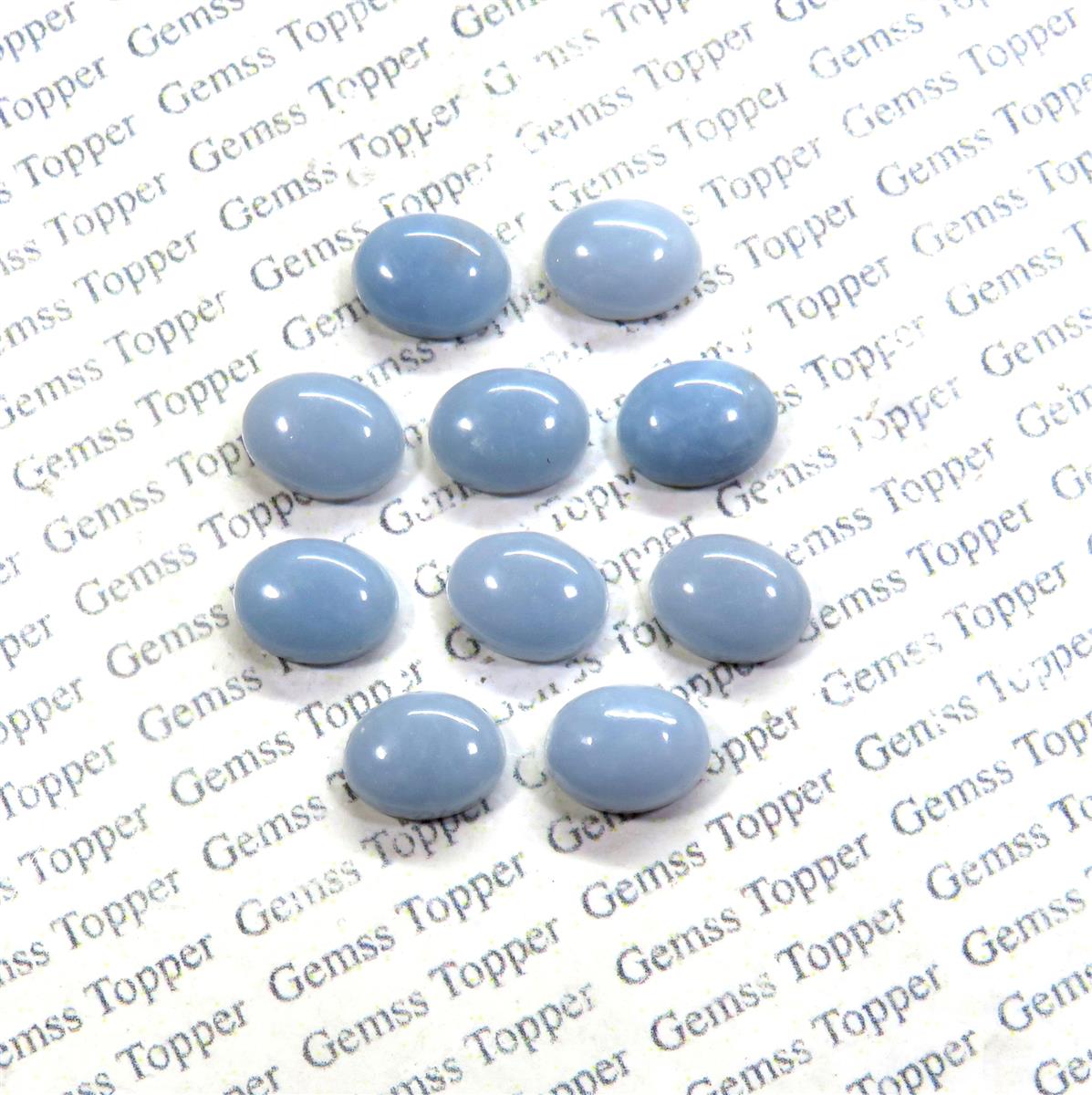 Angelite 8x10 mm Oval Cabochon